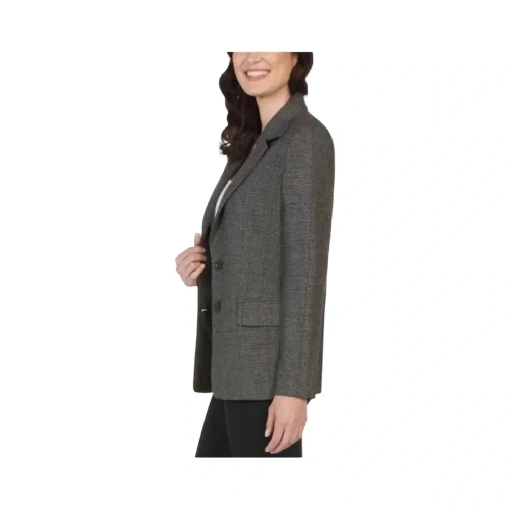 Matty M Ladies Classic Charcoal Dark Gray Classic Blazer NWT Size XXL